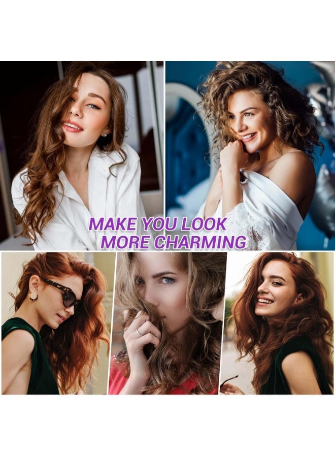 FASHION HOME 25 Pcs Rollers Hair Curlers Set with 12Pcs Self Grip Hair Rollers 3 Sizes and 12 Pcs Clips for Blowout Look Long Medium Short Thick Hair Volume - Image 5