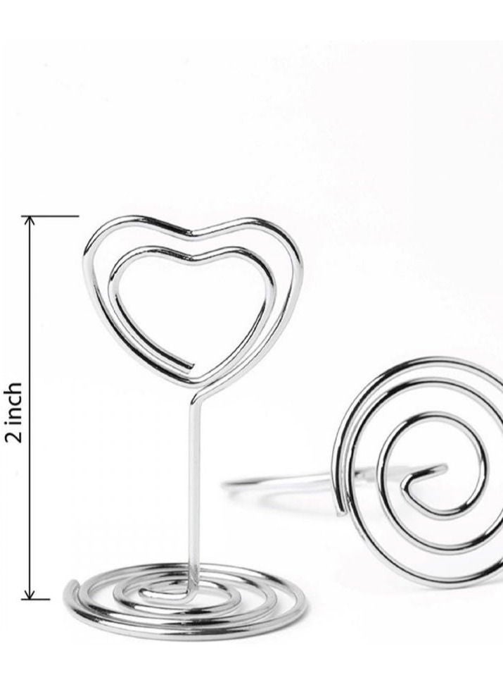 GROWSTEADY Mini Place Card Holders  in the shape of heart  - Image 2