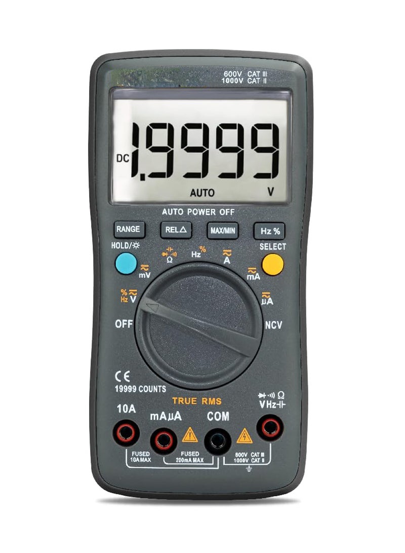 كينغ ماريوت جهاز قياس رقمي متعدد M120 | صحيح RMS | 1000 فولت | نطاق يدوي/تلقائي | تصنيف الأمان CAT III 600V | كاشف جهد عدم الاتصال | شاشات الكريستال السائل الخلفية - Image 1