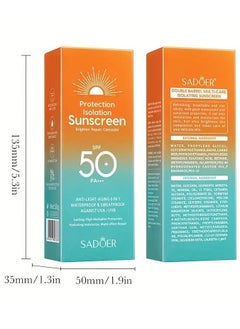 SADOER Multi Effect Barrier Cream Primer Cream, Moisturize The Skin, Waterproof Refreshing, Breathable And Non Sticky, 50g.  - Image 2