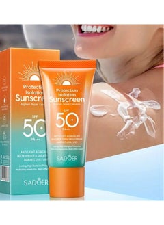 SADOER Multi Effect Barrier Cream Primer Cream, Moisturize The Skin, Waterproof Refreshing, Breathable And Non Sticky, 50g.  - Image 3