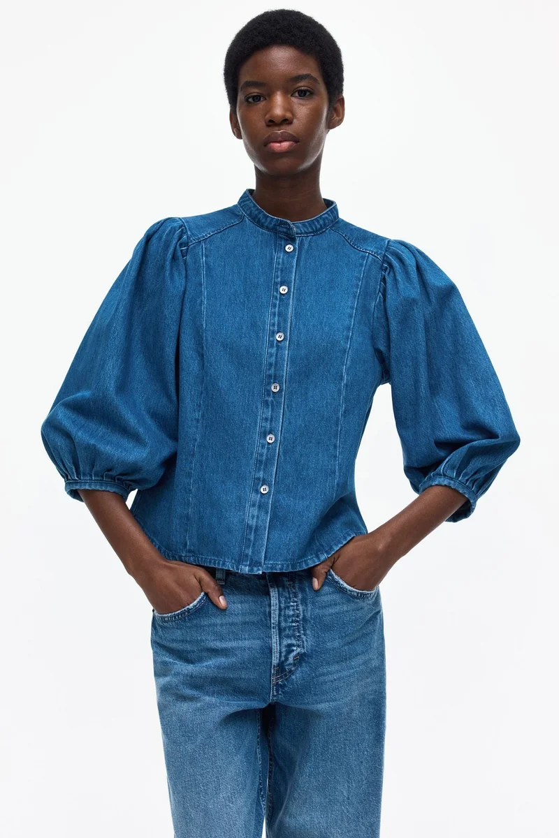 H&M Denim blouse