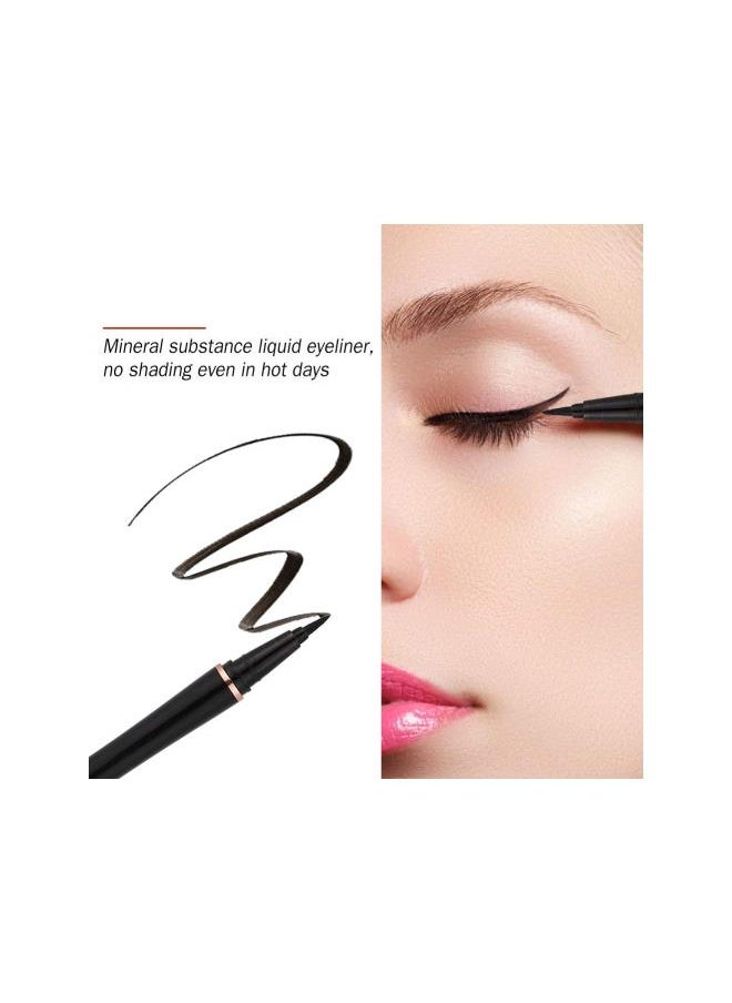 Generic - Eyeliner Pencil, Imagic Waterproof Long-Lasting White Eyeliner Eyeliner Eye Liners Eyeliner Pencil Black Eye Makeup,Vegan Smokey Eye Pencil For Eyeliner & Cruelty-Free Black - Image 1