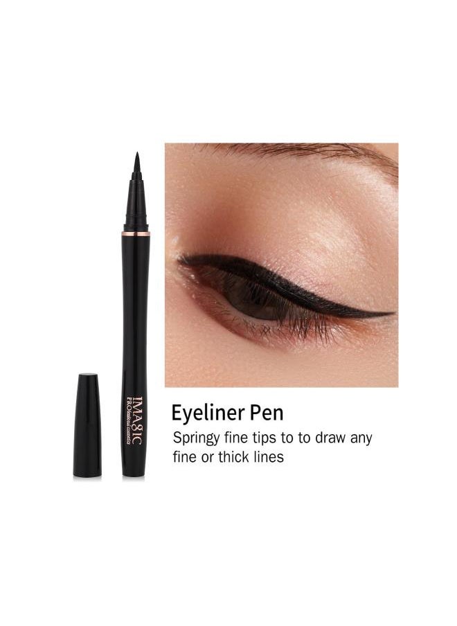 Generic - Eyeliner Pencil, Imagic Waterproof Long-Lasting White Eyeliner Eyeliner Eye Liners Eyeliner Pencil Black Eye Makeup,Vegan Smokey Eye Pencil For Eyeliner & Cruelty-Free Black - Image 1