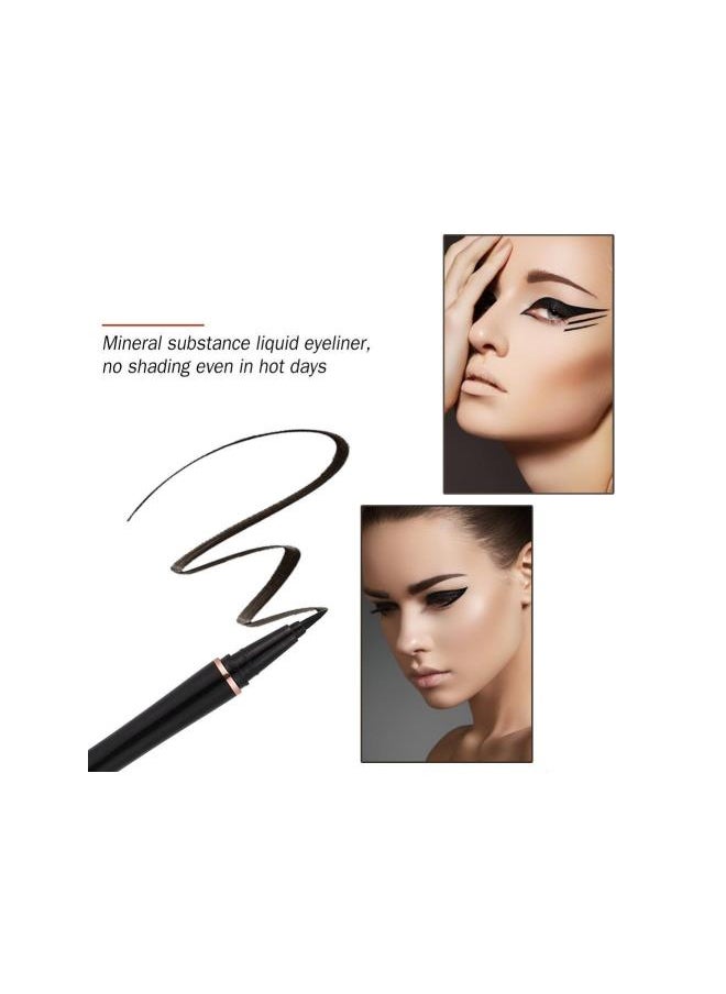 Generic - Eyeliner Pencil, Imagic Waterproof Long-Lasting White Eyeliner Eyeliner Eye Liners Eyeliner Pencil Black Eye Makeup,Vegan Smokey Eye Pencil For Eyeliner & Cruelty-Free Black - Image 1