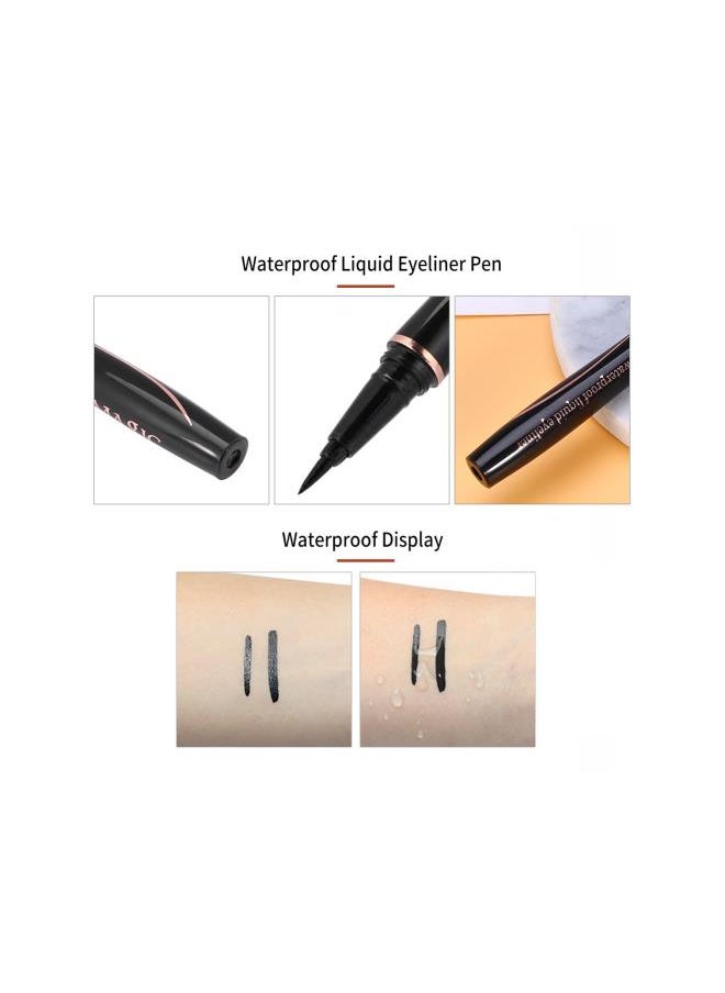 Generic - Eyeliner Pencil, Imagic Waterproof Long-Lasting White Eyeliner Eyeliner Eye Liners Eyeliner Pencil Black Eye Makeup,Vegan Smokey Eye Pencil For Eyeliner & Cruelty-Free Black - Image 1