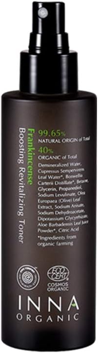 Inna Organic Frankincense Boosting REVITALIZING Toner AntiAging Soothing Luxury Clean Beauty Certified Organic AlcoholFree 5 floz