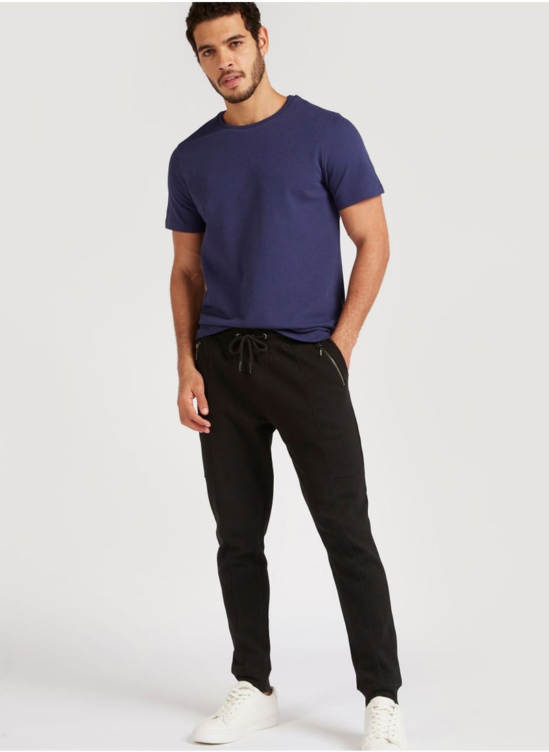Iconic - Badge Detail Crew Neck T-Shirt - Image 1