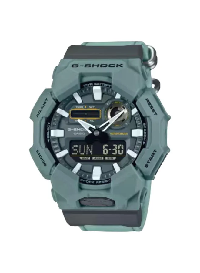 G-shock Men's Analog-Digital Display Watch With Green Resin Strap - GA-010CE-2ADR