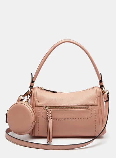 Celeste Women Solid Crossbody Bag With Coin Pouch And Adjustable Strap