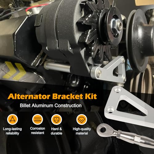 Camoo Alternator Bracket Kit for Chevy SBC Long Water Pump 305 327 350 383 50L 57L V8 Small Block Engine - Image 5