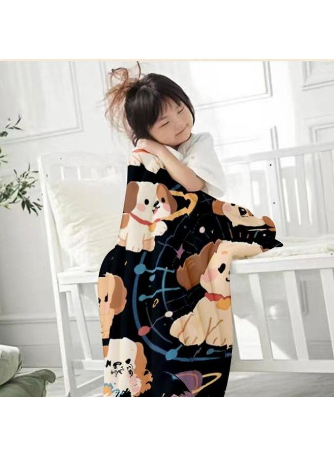 عام بطانية رقيقة من الفانيلا الكرتونية للأطفال والرضع (دافئة ومريحة، ومناسبة للنوم والألعاب) 70 سم * 100 سم - Image 2