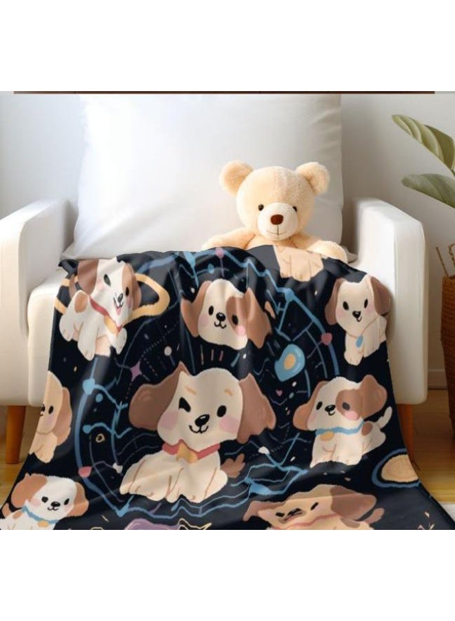 عام بطانية رقيقة من الفانيلا الكرتونية للأطفال والرضع (دافئة ومريحة، ومناسبة للنوم والألعاب) 70 سم * 100 سم - Image 5