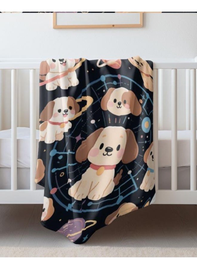 عام بطانية رقيقة من الفانيلا الكرتونية للأطفال والرضع (دافئة ومريحة، ومناسبة للنوم والألعاب) 70 سم * 100 سم - Image 4