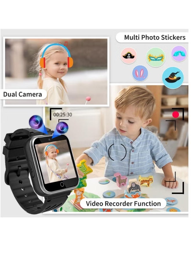 Kids Smart Watch for Boys & Girls with Dual Camera, 24 Games, MP3 Music & Video Player, Pedometer, Touch Screen, Educational Toy & Birthday Gift for Children (Ages 3–12) , Purple - Image 3