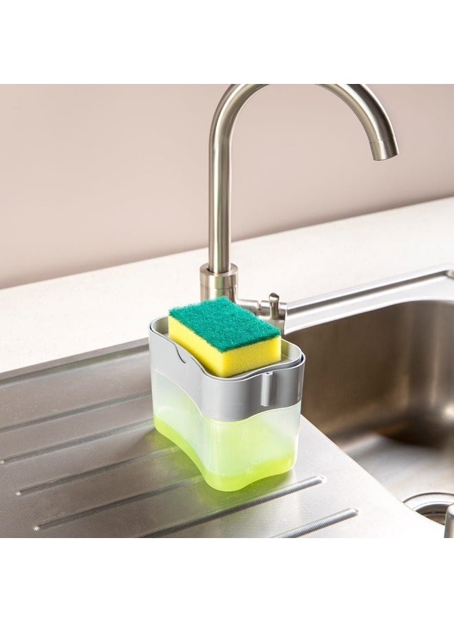 DANUBE HOME Danube Home Danube Essential Soap Dispenser With Sponge Durable And Stylish Convenient Design For Easy Soap Dispensing And Cleaning Perfect For Kitchen Bathroom Or Office Use 14 X 7 X 10.5 Cm  - Image 4