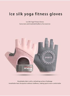 Sports Workout Gloves for Women and Men, Weight Lifting Anti-Slip Padded Palm, Light Weight Fingerless Powerlifting Gym Gloves for Exercise, Fitness, Training, Cycling  - Image 2