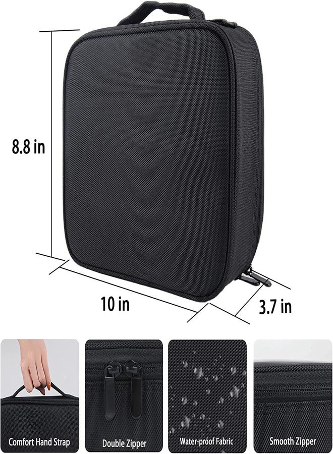 Ncry Makeup Case Travel Makeup Bags Organizer for Women Professional Cosmetic Bag Storage Box Portable Brush Holder with Adjustable Divider for Girl Women (Black) - Image 3