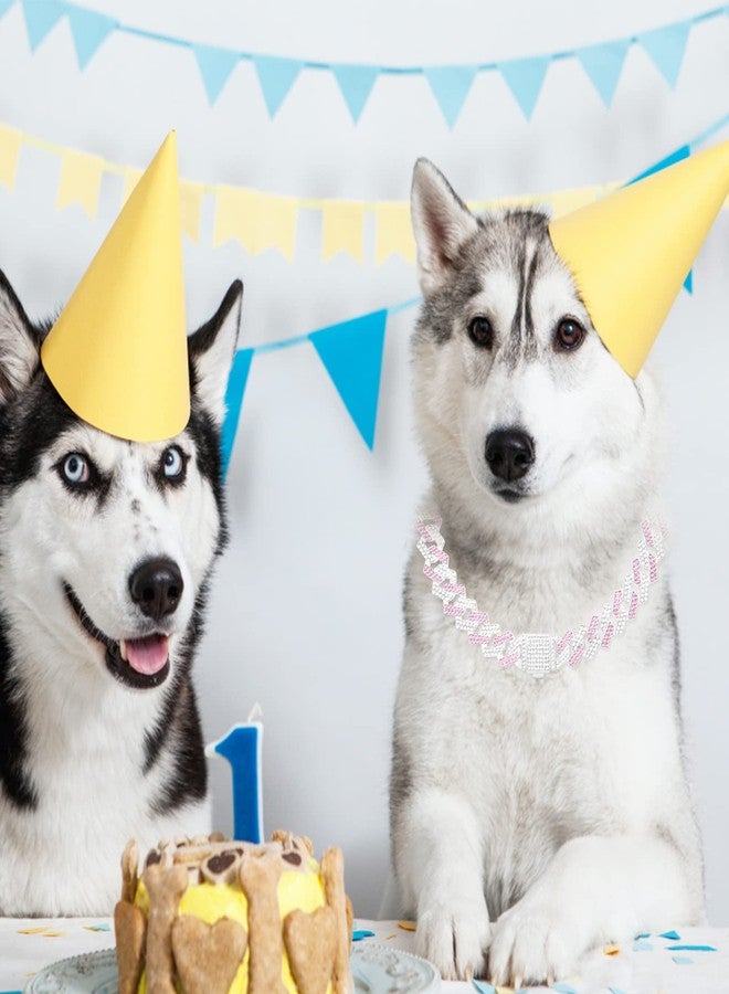 كولودوغو طوق سلسلة مرصع بالألماس للكلاب، طوق كوبي، طوق معدني للمشي مع مشبك آمن، إكسسوارات مجوهرات معدنية للحيوانات الأليفة، مناسب للكلاب والقطط الصغيرة والمتوسطة والكبيرة. - Image 5