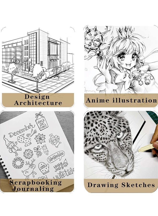 KANGLI 12 Art Pens Set,Black Drawing Pens, Liquid Fineliner Pens,  Waterproof Micro-Line Pens, Quick Drying Micro Fine Point Drawing Pens for Artist, Micro-Pens,Manga Pens,for Sketching,Technical Drawing - Image 3