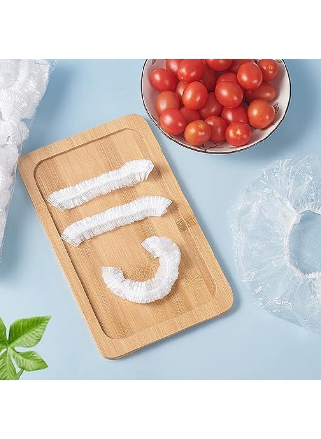 Set of 50 Disposable LARGE SIZE Plastic Covers Multipurpose Waterproof Elastic Opening Transparent Single Use Protection For Food Appliances Bowls Kitchen Storage Hygiene Safety Daily Household Use - Image 1