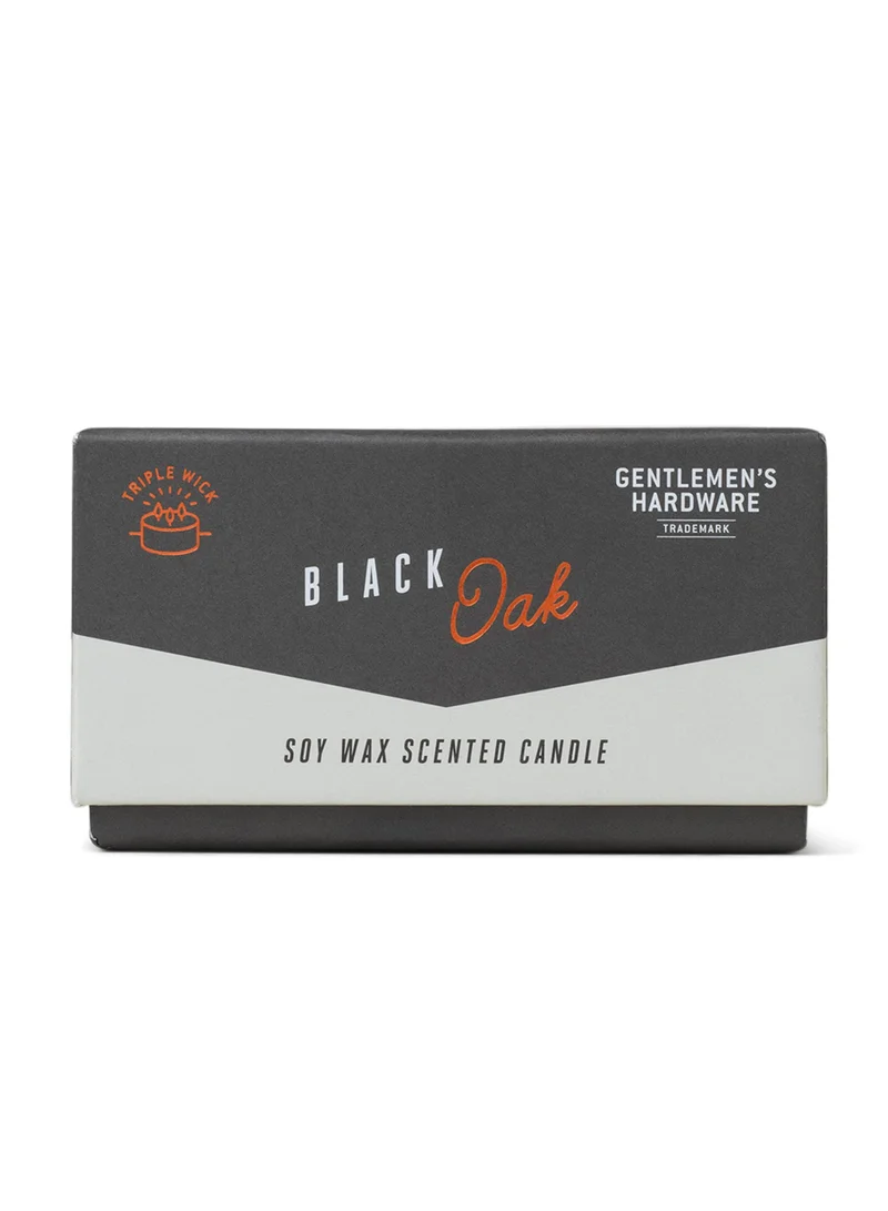 جنتلمنز هاردوير Concrete Candle Black Oak 7oz