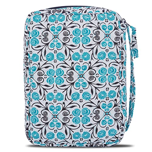 DIWI Quilted Cotton Bible Cover Bible Case Book Bag Large Sizes 10 X 7 X 2.75 Inches (C1 Green Lollipops, L) - Image 2
