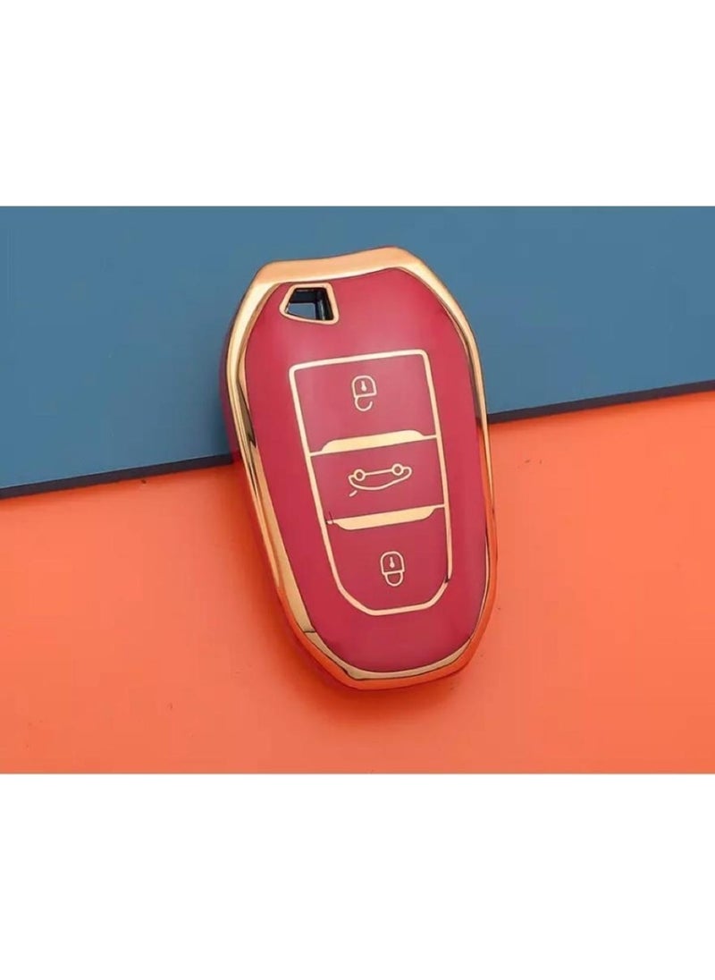 EC Shop Şenyıldız Aksesuar Peugeot 208 308 508 3008 5008 Key Case Switchless Model  - Image 1