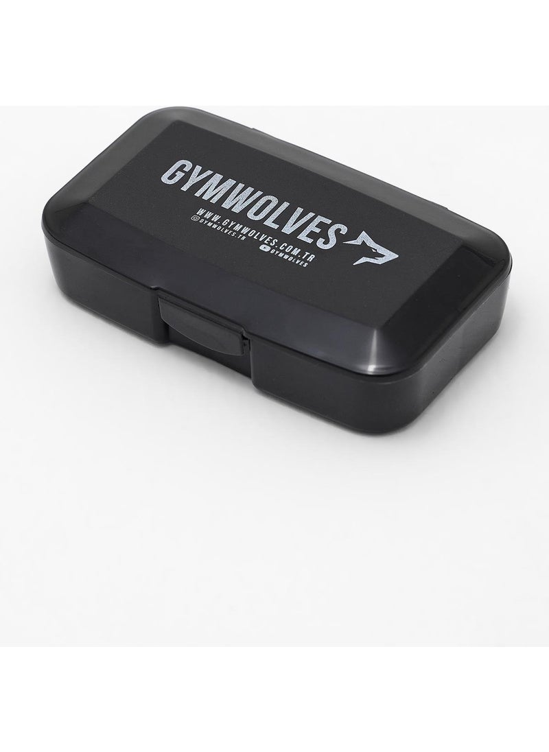 Gymwolves Pillbox Storage Box Black  - Image 1