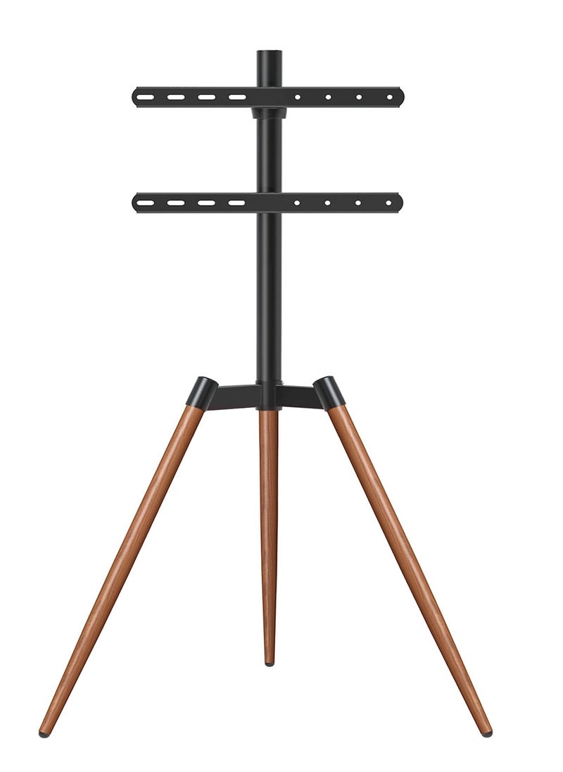 Hamood - HAMOOD 2025 Modern Style for 37-65 inch Swivel TV Mount with Height Adjustable Wooden TV Tripod Floor TV Stand Weight Capacity 35 Kg - Image 1