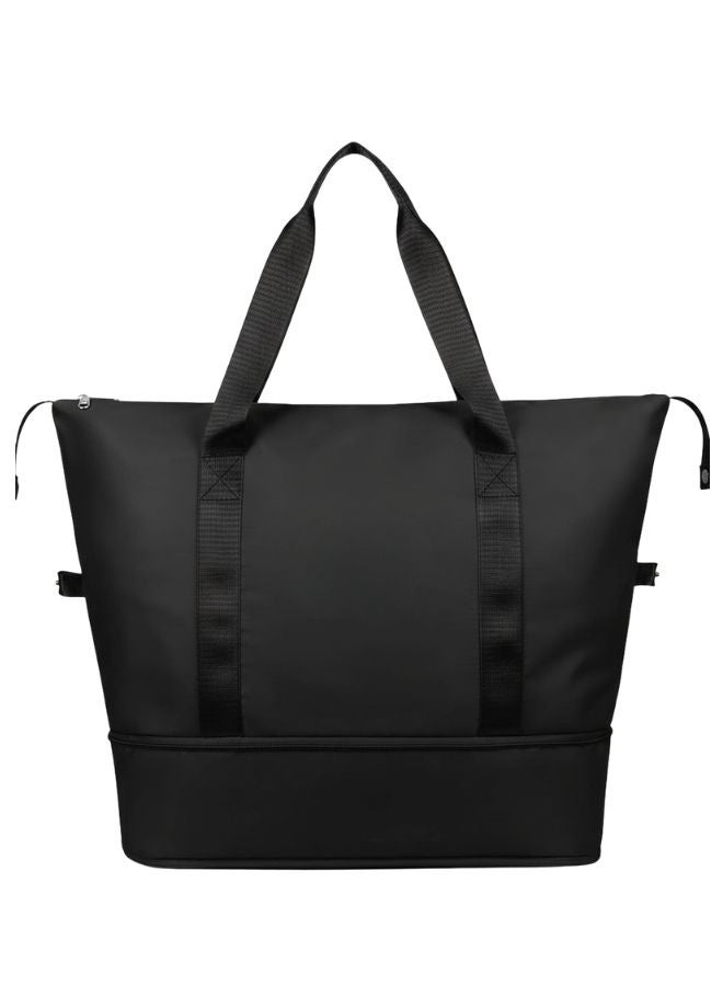 هونغ فو حقيبة رياضية قابلة للتوسيع مقاومة للماء للسفر والجيم والتمارين اليومية – شنطة متعددة الاستخدامات مع جيوب تنظيم داخلية واسعة وخفيفة الوزن لتخزين الملابس والمعدات الرياضية والأغراض الشخصية - Image 3