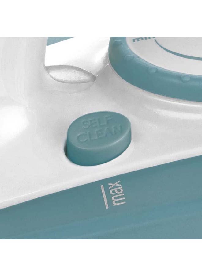 BLACK+DECKER Steam Iron, Ceramic Coated Soleplate, Anti-Calc Drip, Self-Clean, Auto Shutoff, Vertical Steaming, Non-Stick Sole, Removes Stubborn Creases, 220 ml 1750 W X1600-B5 Blue/White - Image 5