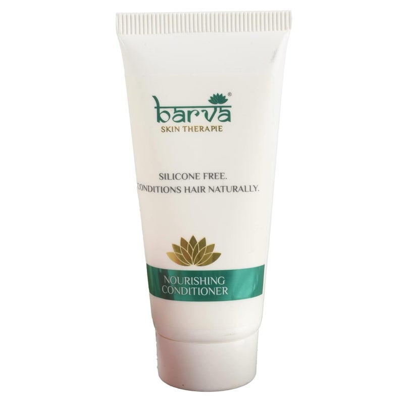 Barva Nourishing Natural Hair Conditioner For Dry Frizzy Hair Coloured Hair SLS Paraben Free Contains Aloe Vera Hibiscus Extracts 50ml - Image 1