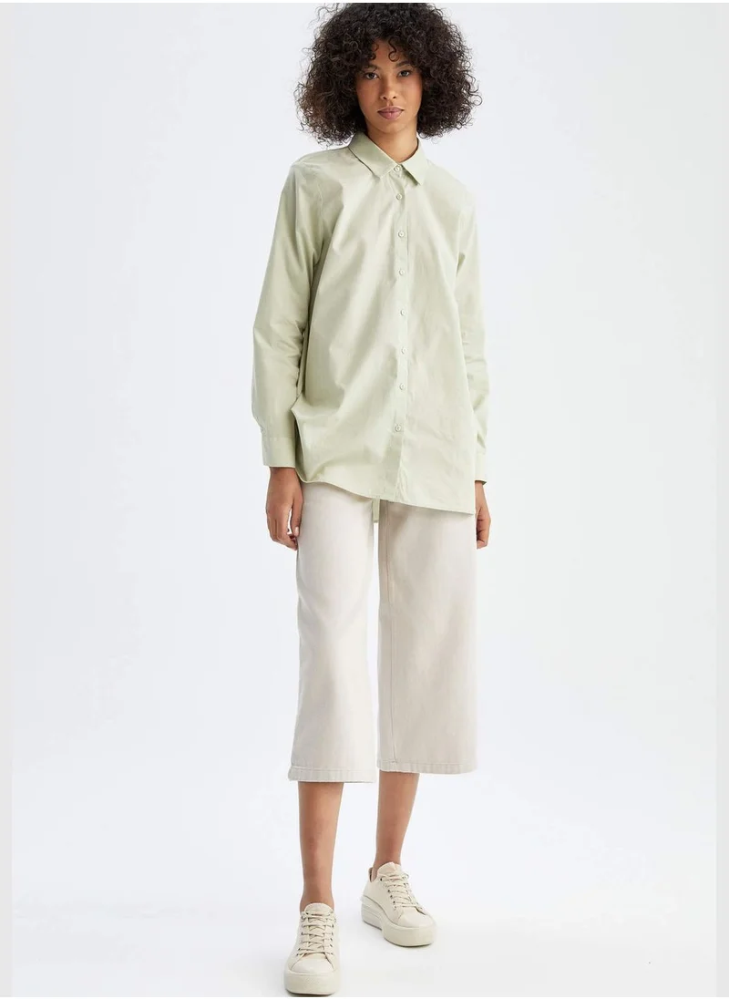 ديفاكتو Woman Crop Wide Leg Trousers