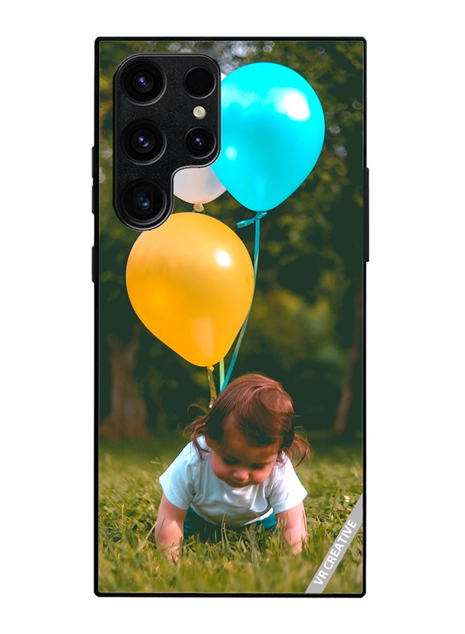 Protective Case Cover For Samsung Galaxy S25 Ultra Boy With Balloons Design Multicolour