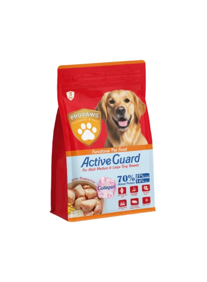 paws dry food active guard for dog 3k