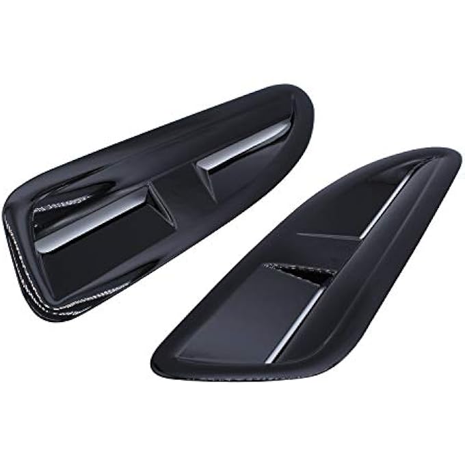 TAKPART 2pcs Air Intake Shovel Air Flow Intake Cover Bonnet Vent Cover Bonnet Vent for Jaguar XKR Style RS VXR Ford BMW - Image 1