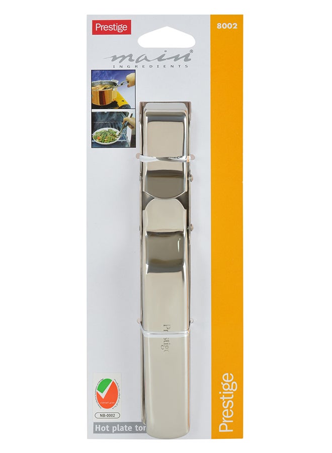 Prestige Hot Plate Tong Silver 16.2x3.4cm - Image 5
