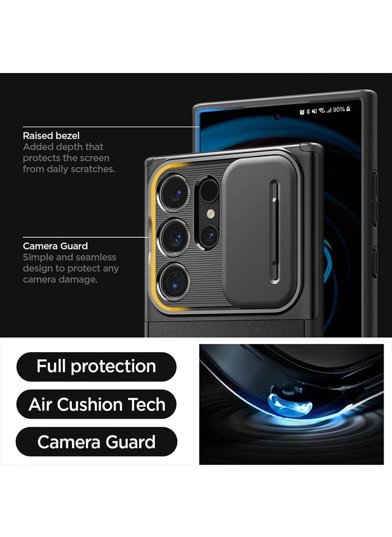 Spigen - Optik Armor for Samsung Galaxy S24 ULTRA case cover (2024) - Black - Image 1
