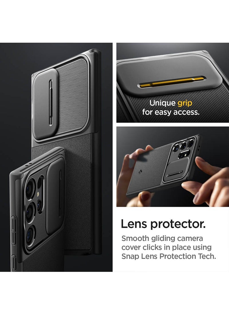 Spigen - Optik Armor for Samsung Galaxy S24 ULTRA case cover (2024) - Black - Image 1