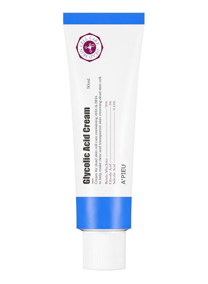 A'PIEU - Glycolic Acid Cream 50ml - Image 1