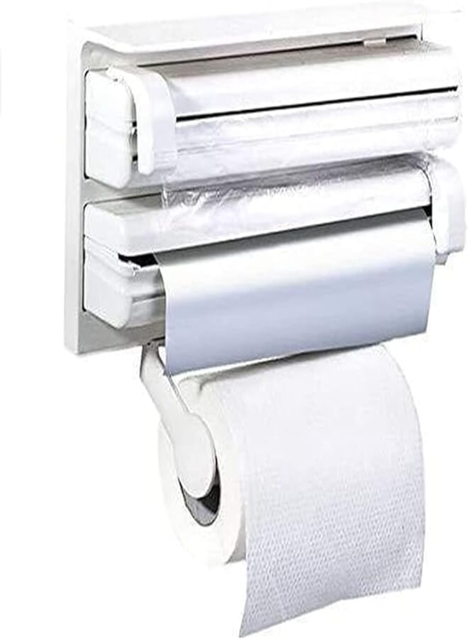 Cestbella Kitchen Triple Tissue Holder- White