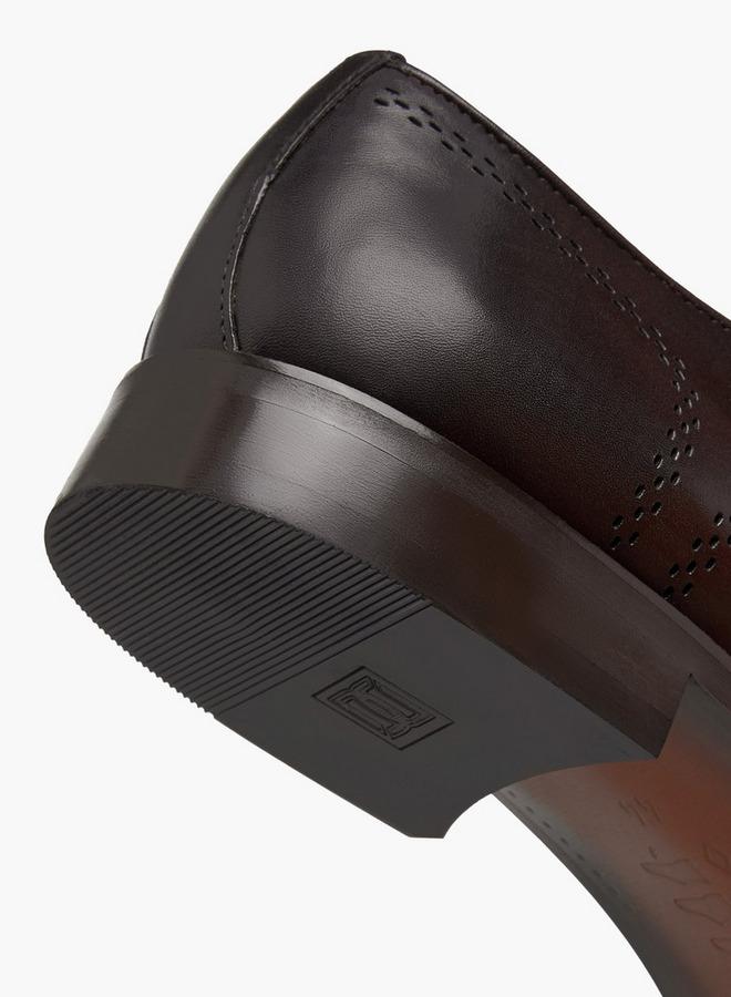 دوتشيني أحذية أكسفورد رجالية بنقوش مع إغلاق برباط - Image 5