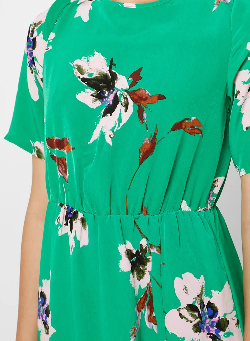 VERO MODA Floral Open-Back Dress
