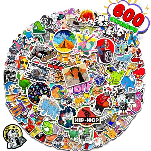 Arme Stickers Pack, 600 Pcs Cool Stickers for Adults, Vinyl Random Sticker for Waterbottles, Waterproof Laptop Sticker Pack for Hard Hat Teens Adults Boys Bike Car Skateboard Helmet Decor - Image 1