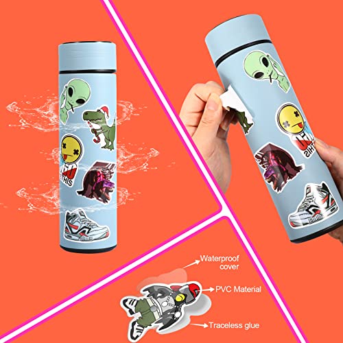 Arme Stickers Pack, 600 Pcs Cool Stickers for Adults, Vinyl Random Sticker for Waterbottles, Waterproof Laptop Sticker Pack for Hard Hat Teens Adults Boys Bike Car Skateboard Helmet Decor - Image 5