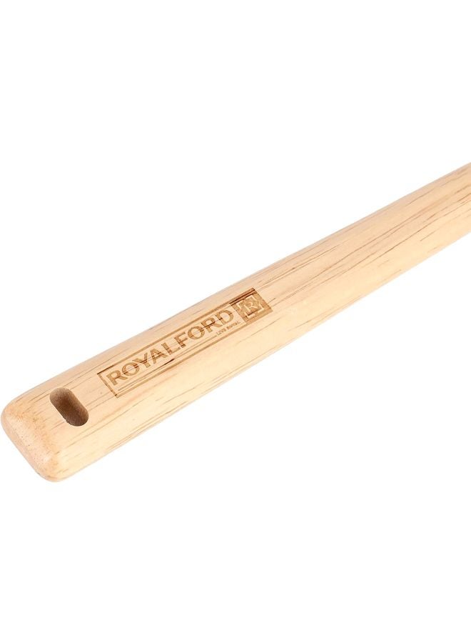 Royalford Rubber Wood Slotted Turner 30x6cm - Image 5