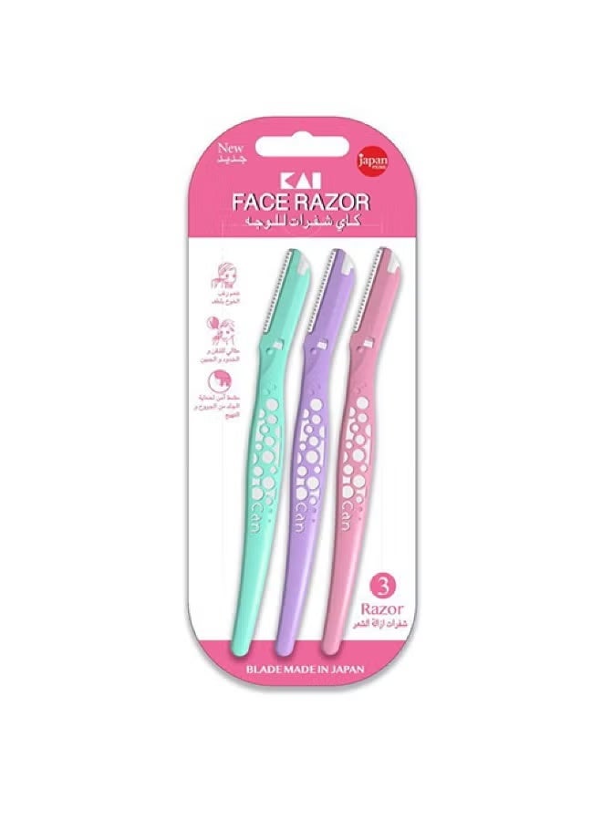 Kay Facial Razor Blades - 3 Blades