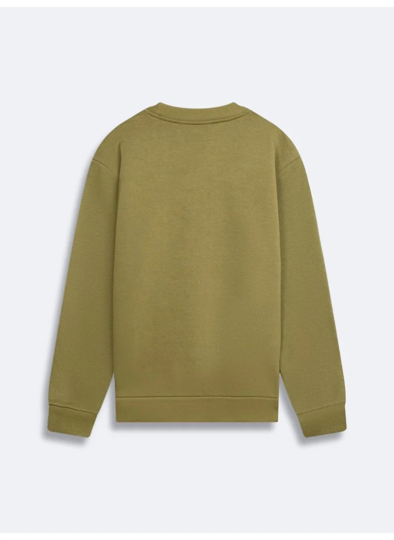 إل تي بي Slogan Zero Collar Long Sleeve Regular Fit Sweatshirt