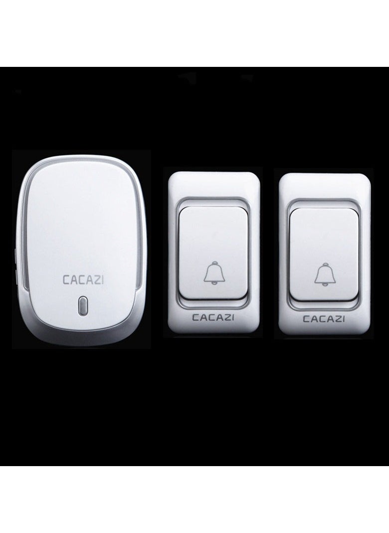 CACAZI Home Remote Wireless Doorbell Ac Electronic Remote Doorbell 